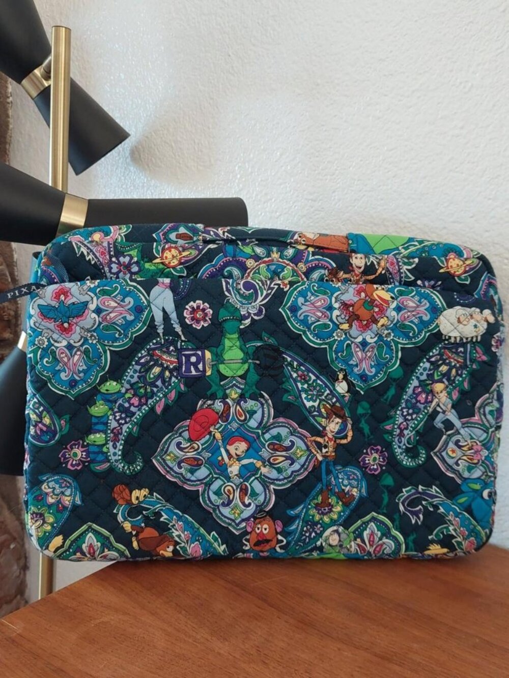 Vera Bradley toy story laptop sleeve pouch andys room navy